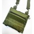 Тактическая военная сумка трапеция M-KET Оливковый для документов и аксессуаров с ремнем через плечо и липучкой для шевронов