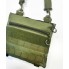 Тактическая военная сумка трапеция M-KET Оливковый для документов и аксессуаров с ремнем через плечо и липучкой для шевронов