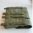 Подсумок для магазинов АК тройной закрытый M-KET Оливковый ВСУ военный штурмовой держатель на пояс разгрузочную систему РПС на MOLLE на 3 магазина