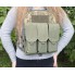 Подсумок для магазинов АК тройной закрытый M-KET Хаки ВСУ военный штурмовой держатель на пояс и РПС на MOLLE с кнопками на 3 магазина