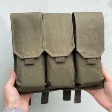 Подсумок для магазинов АК тройной закрытый M-KET Оливковый ВСУ военный штурмовой держатель на пояс разгрузочную систему РПС на MOLLE на 3-6 магазинов Подсумок для магазинов АК тройной закрытый M-KET Оливковый ВСУ военный штурмовой держатель на пояс разгрузочную систему РПС на MOLLE на 3-6 магазинов