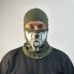 Военная балаклава подшлемник M-KET Оливковый тактическая с DTF принтом трикотаж стрейч кулир размер 56-58