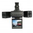 Автомобильный DVR видеорегистратор Two Camera Car HD c 2-мя поворотными камерами 2.0" экран ночная съемка циклическая запись Черный
