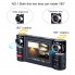 Автомобильный Dvr видеорегистратор CARWAY F30 HD c 2-мя поворотными камерами и ночной съемкой сенсорный 2,7" экран Черный