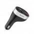 Автомобильное зарядное устройство для телефона и ноутбука HOCO Z29 Regal разветвитель прикуривателя 12-24 V адаптер зарядки на 2 USB с цифровым дисплеем (48662)