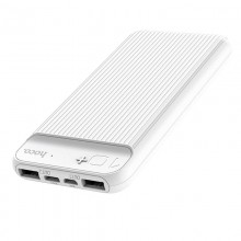 Внешний аккумулятор Power Bank HOCO J52 Premium 10000 mAh портативное зарядное устройство для телефона и гаджетов с индикатором на 2 USB Белый Внешний аккумулятор Power Bank HOCO J52 Premium 10000 mAh портативное зарядное устройство для телефона и гаджетов с индикатором на 2 USB Белый