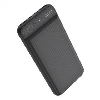 Внешний аккумулятор Power Bank HOCO J52 Premium 10000 mAh портативное зарядное устройство для телефона и гаджетов с индикатором на 2 USB Черный