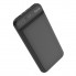 Внешний аккумулятор Power Bank HOCO J52 Premium 10000 mAh портативное зарядное устройство для телефона и гаджетов с индикатором на 2 USB Черный