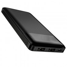 Внешний аккумулятор для телефона Power Bank Hoco J72 Premium портативное зарядное устройство на 10000 мАч 2 USB индикатор заряда LED входы Micro-USB и Type-C (48715) Внешний аккумулятор для телефона Power Bank Hoco J72 Premium портативное зарядное устройство на 10000 мАч 2 USB индикатор заряда LED входы Micro-USB и Type-C (48715)