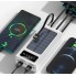 Внешний аккумулятор Power Bank 309 30000 Mah портативное зарядное устройство на солнечной батарее с LED дисплеем 2 USB переходники USB/Type-C/MicroUSB/Lightning 