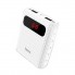 Внешний аккумулятор для телефона Power Bank HOCO B20 Mige 10000 mAh портативное зарядное устройство с LED индикатором заряда на 2 USB с фонариком Белый