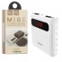 Внешний аккумулятор для телефона Power Bank HOCO B20 Mige 10000 mAh портативное зарядное устройство с LED индикатором заряда на 2 USB с фонариком Белый