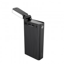 Внешний аккумулятор Power Bank HOCO J62 111 Wh портативное зарядное устройство на 30000 mAh 3 USB/Type-C/Micro-USB со встроенной лампой Внешний аккумулятор Power Bank HOCO J62 111 Wh портативное зарядное устройство на 30000 mAh 3 USB/Type-C/Micro-USB со встроенной лампой