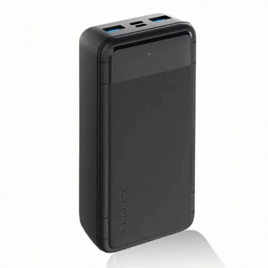 Внешний аккумулятор Power Bank Lenyes PX233 20000 Mah портативное зарядное устройство на 2 USB с индикаторами уровня заряда