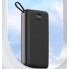 Внешний аккумулятор Power Bank Lenyes PX268 20000 Mah портативное зарядное устройство 2 USB переходники micro-USB/Type-C/Lightning + фонарик