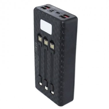 Внешний аккумулятор для телефона и гаджетов Power Bank UKC 8058 Solar Charger портативное зарядное устройство на 20000 мАч с солнечной панелью 4 USB 3 переходника (48975)