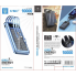 Внешний аккумулятор Power Bank UKC 8285 10000 mAh портативное зарядное устройство на солнечной батарее с LED дисплеем 4 переходники USB/Type-C/MicroUSB/Lightning 