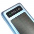 Внешний аккумулятор Power Bank UKC 8285 10000 mAh портативное зарядное устройство на солнечной батарее с LED дисплеем 4 переходники USB/Type-C/MicroUSB/Lightning 