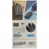 Внешний аккумулятор Power Bank UKC 8285 Black 10000 mAh портативное зарядное устройство на солнечной батарее с LED дисплеем 4 переходники USB/Type-C/MicroUSB/Lightning 