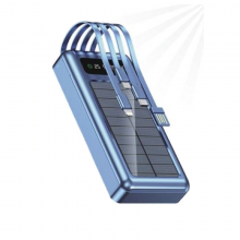 Внешний аккумулятор Power Bank UKC 8412 20000 mAh портативное зарядное устройство на солнечной батарее с LED дисплеем 4 переходники USB/Type-C/MicroUSB/Lightning Внешний аккумулятор Power Bank UKC 8412 20000 mAh портативное зарядное устройство на солнечной батарее с LED дисплеем 4 переходники USB/Type-C/MicroUSB/Lightning