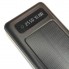 Внешний аккумулятор Power Bank UKC 8412 Black 20000 mAh портативное зарядное устройство на солнечной батарее с LED дисплеем 4 переходники USB/Type-C/MicroUSB/Lightning 