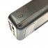 Внешний аккумулятор Power Bank UKC 8412 Black 20000 mAh портативное зарядное устройство на солнечной батарее с LED дисплеем 4 переходники USB/Type-C/MicroUSB/Lightning 
