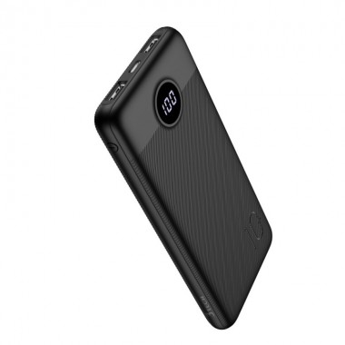 Внешний аккумулятор Power Bank Veger L10 Original 10000 mAh портативное зарядное устройство для телефона и гаджетов с LED дисплеем на 2 USB Черный