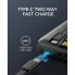 Внешний аккумулятор Power Bank Veger C20 Original 20000 mAh портативное зарядное устройство для телефона и гаджетов с LED дисплеем 3 переходники порты USB и Type-C