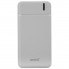 Внешний аккумулятор Power Bank Qsonic AS-P20 Белый 20000mAh портативное зарядное устройство для телефона и гаджетов 2USB-2.1A microUSB и Type-C индикатор LED