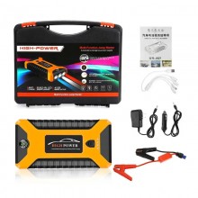 Пусковое устройство для аккумулятора автомобиля High Power Jump Starter JX27 99800 mAh и зарядка Power Bank для телефона и ноутбука с фонариком Пусковое устройство для аккумулятора автомобиля High Power Jump Starter JX27 99800 mAh и зарядка Power Bank для телефона и ноутбука с фонариком