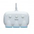 Автомобільний зарядний пристрій Hoco C1 USB Hub трійник розгалужувач прикурювача + адаптер заряджання на 2 USB 3.1A Білий
