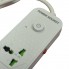 Сетевой фильтр удлинитель с выключателем и заземлением Power Socket J02 на 4 розетки + 3 USB 3.4A и 1 Type-C Белый