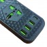 Сетевой фильтр удлинитель с выключателем и заземлением Power Socket J02 на 4 розетки + 3 USB 3.4A и 1 Type-C Черный
