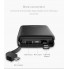 Внешний аккумулятор Power Bank GOLF G73 10000 mAh портативное зарядное устройство для телефона и гаджетов на Андроид и iOS с переходником на Type C и индикатором Черный