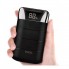 Внешний аккумулятор Power Bank HOCO B29 Domon 10000 mAh портативное зарядное устройство для телефона и гаджетов с LED дисплеем на 2 USB с фонариком Черный