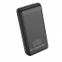 Внешний аккумулятор для телефона и гаджетов Power Bank HOCO J59A портативное зарядное устройство на 20000 мАч на 2 USB зарядка microUSB и Type-C LED дисплей (49110)