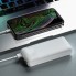 Внешний аккумулятор для телефона Power Bank HOCO J72A Easy travel 20000 mAh портативное зарядное устройство с LED индикатором заряда на 2 USB входы Micro-USB и Type-C Белый
