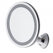 Зеркало для макияжа с LED подсветкой Adler AD 2168 косметическое для ванной комнаты на присоске с 5-кратным увеличением и регуляцией кута наклона Зеркало для макияжа с LED подсветкой Adler AD 2168 косметическое для ванной комнаты на присоске с 5-кратным увеличением и регуляцией кута наклона