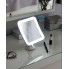 Зеркало для макияжа с LED подсветкой Camry CR 2169 косметическое для ванной комнаты на присоске с 5-кратным увеличением и регуляцией кута наклона