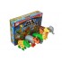 Пазлы детские 3D магнитные животные (тигр, крокодил, слон, жираф) POPULAR Playthings Mix or Match развивающая игрушка конструктор для детей от 1 года безопасная большие детали (PPT-62000)