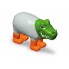Пазлы детские 3D магнитные животные (тигр, крокодил, слон, жираф) POPULAR Playthings Mix or Match развивающая игрушка конструктор для детей от 1 года безопасная большие детали (PPT-62000)