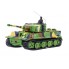 Танк микро на радиоуправлении 1:72 Tiger Зеленый хаки игрушка с пультом для детей от 6 лет со звуком вращающаяся башня (GWT2117-1)
