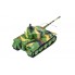 Танк микро на радиоуправлении 1:72 Tiger Зеленый хаки игрушка с пультом для детей от 6 лет со звуком вращающаяся башня (GWT2117-1)