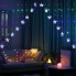 Світлодіодна новорічна гірлянда штора Multi Function LED Light Зірочки арка 3 м бахрома завіса на 16 зірочок 8 режимів свічення живлення від мережі 220 В