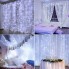 Светодиодная новогодняя гирлянда штора Multi Function LED Light Световой занавес Дождь бахрома 2 х 2 м 156 LED 7 полос статистический режим Холодный Белый