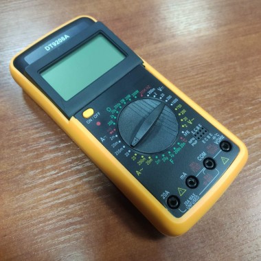 Цифровий професійний тестер мультиметр DT-9208A портативний вольтметр для продзвонювання зі звуком із вимірюванням температури (45018)