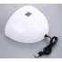 УФ лампа для маникюра Dazzle mini-1 UV/LED 36 Вт настольная для наращивания и сушки ногтей с датчиком и LED дисплеем Белая (47744)