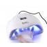 УФ лампа для маникюра SUN X UV/LED 54 Вт настольная для наращивания ногтей сушки гель-лаков и гелей с датчиком движения и таймером + LED дисплей Белая (46655)
