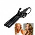 Тройная плойка для волос Pro Mozer MZ-6621 Straight and Curly Professional керамика Черный