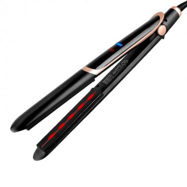 Утюжок выпрямитель для волос Kemei KM-2219 Straight Professional 30 W щипцы для выпрямления волос с LED дисплеем и терморегулятором 230° C Черный